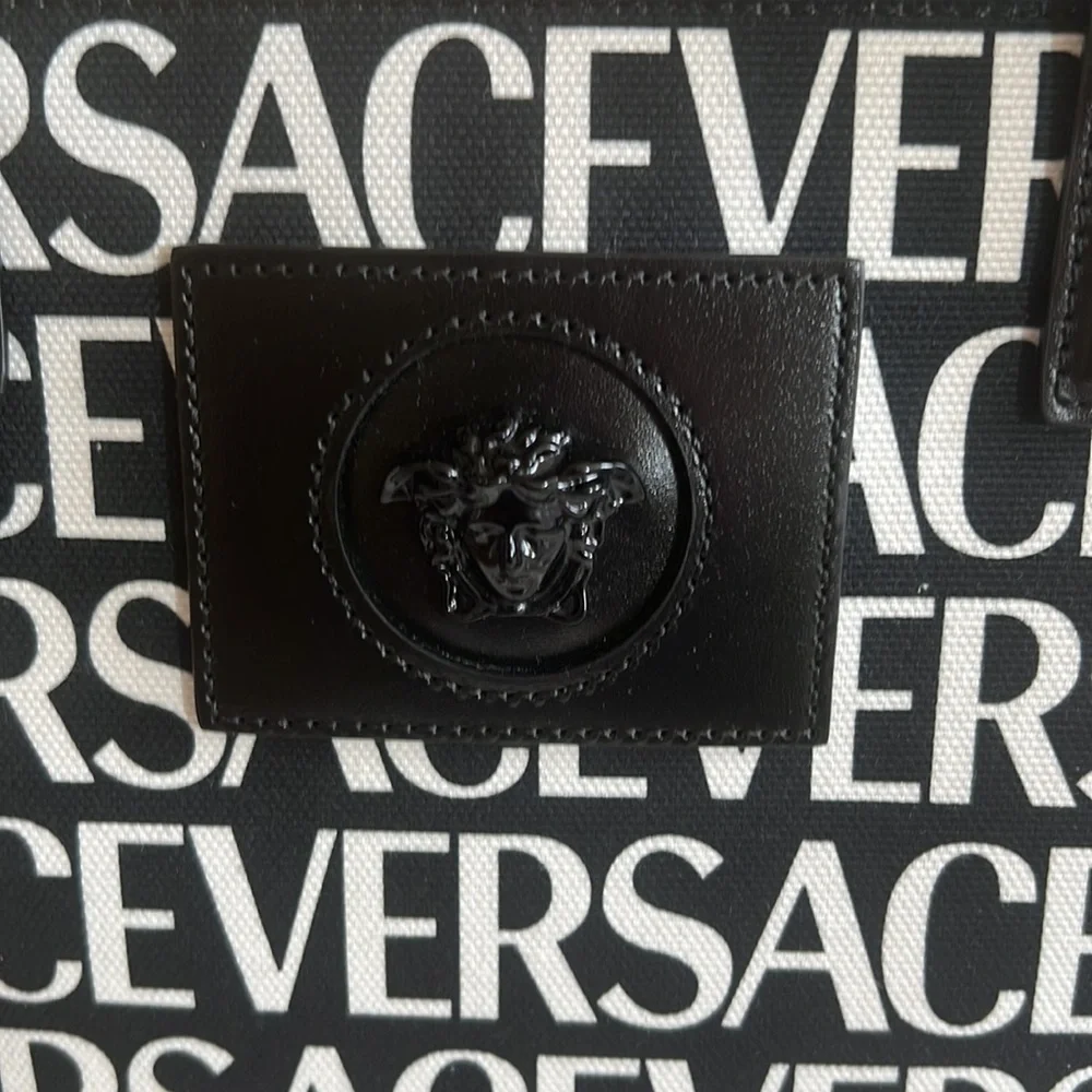 VERSACE ALLOVER LARGE TOTE BAG